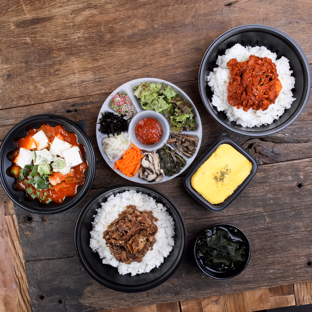 비빔밥 음식사진 촬영 포트폴리오 - 배달용기·일반비빔밥·철판볶음밥 사례