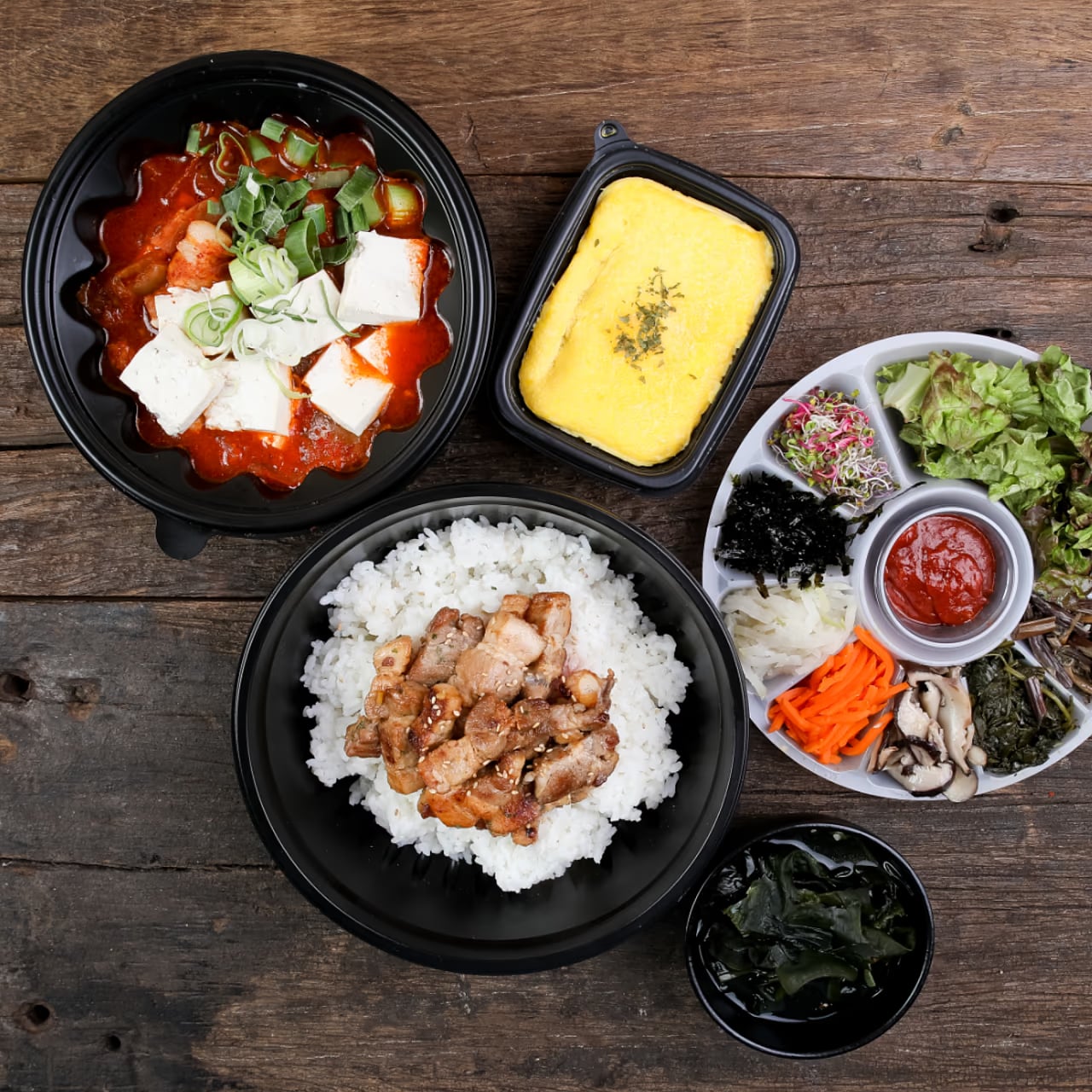 불고기 비빔밥 컷 - 고기 질감과 나물 대비