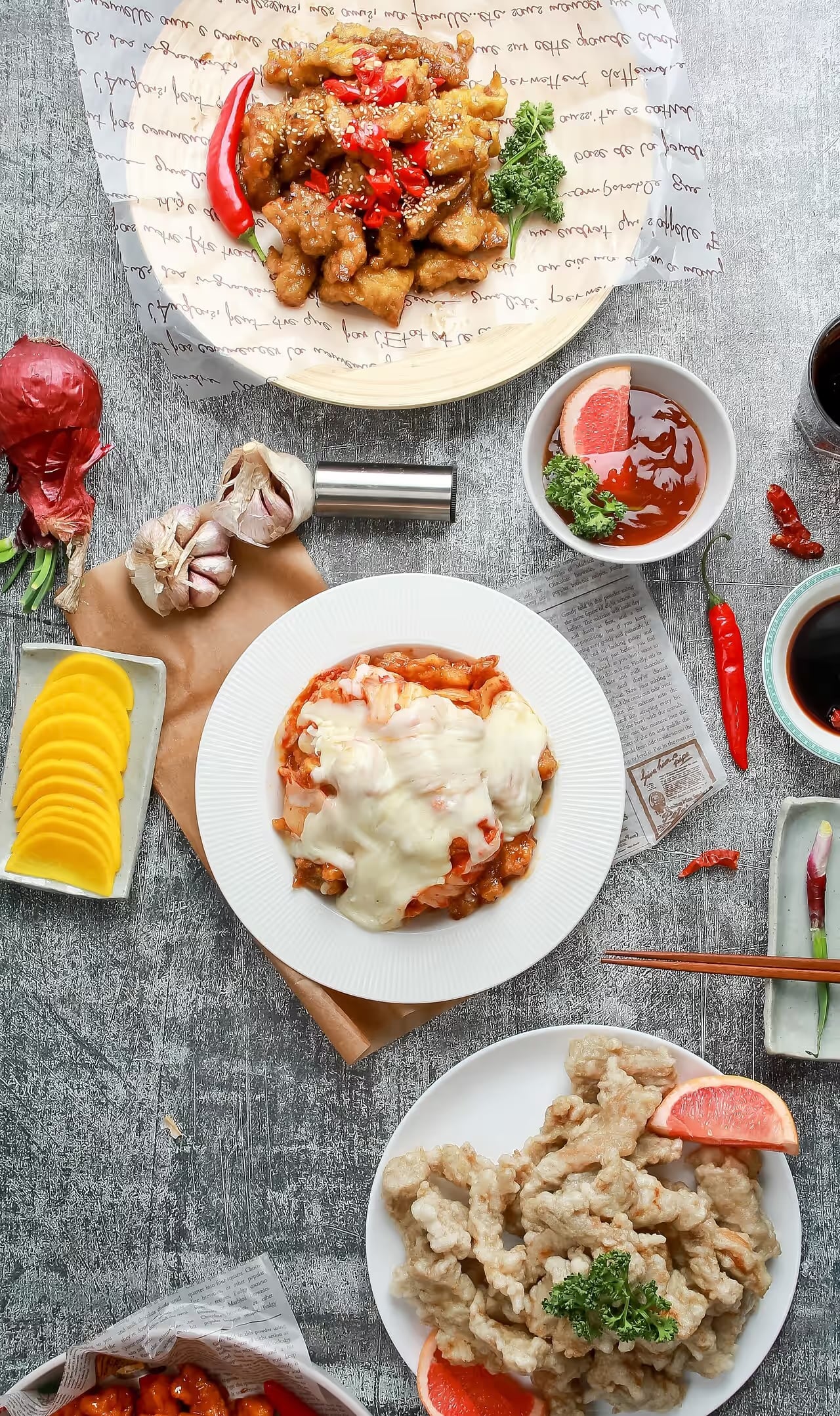 딤섬 샤오롱바오 컷 - 증기 레이어 포착