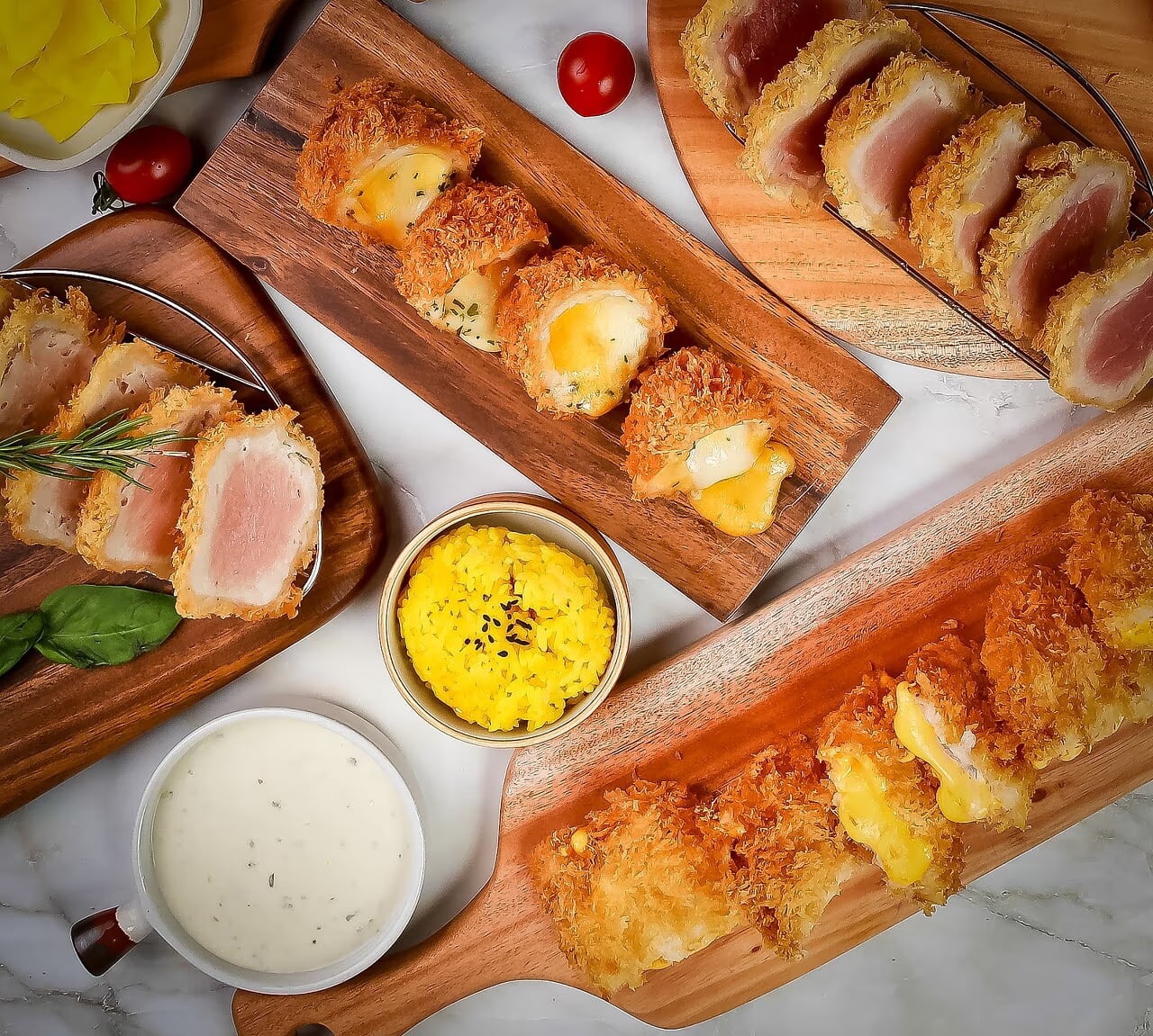 푸드코트 세트 구성 컷 - 메인·사이드 체감량 전달