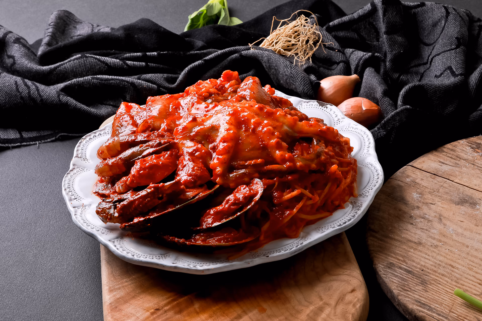 수산물 음식사진 촬영 포트폴리오 - 타이거새우·해물탕·갑오징어 촬영 사례