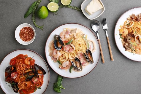 해물 요리 촬영 사례